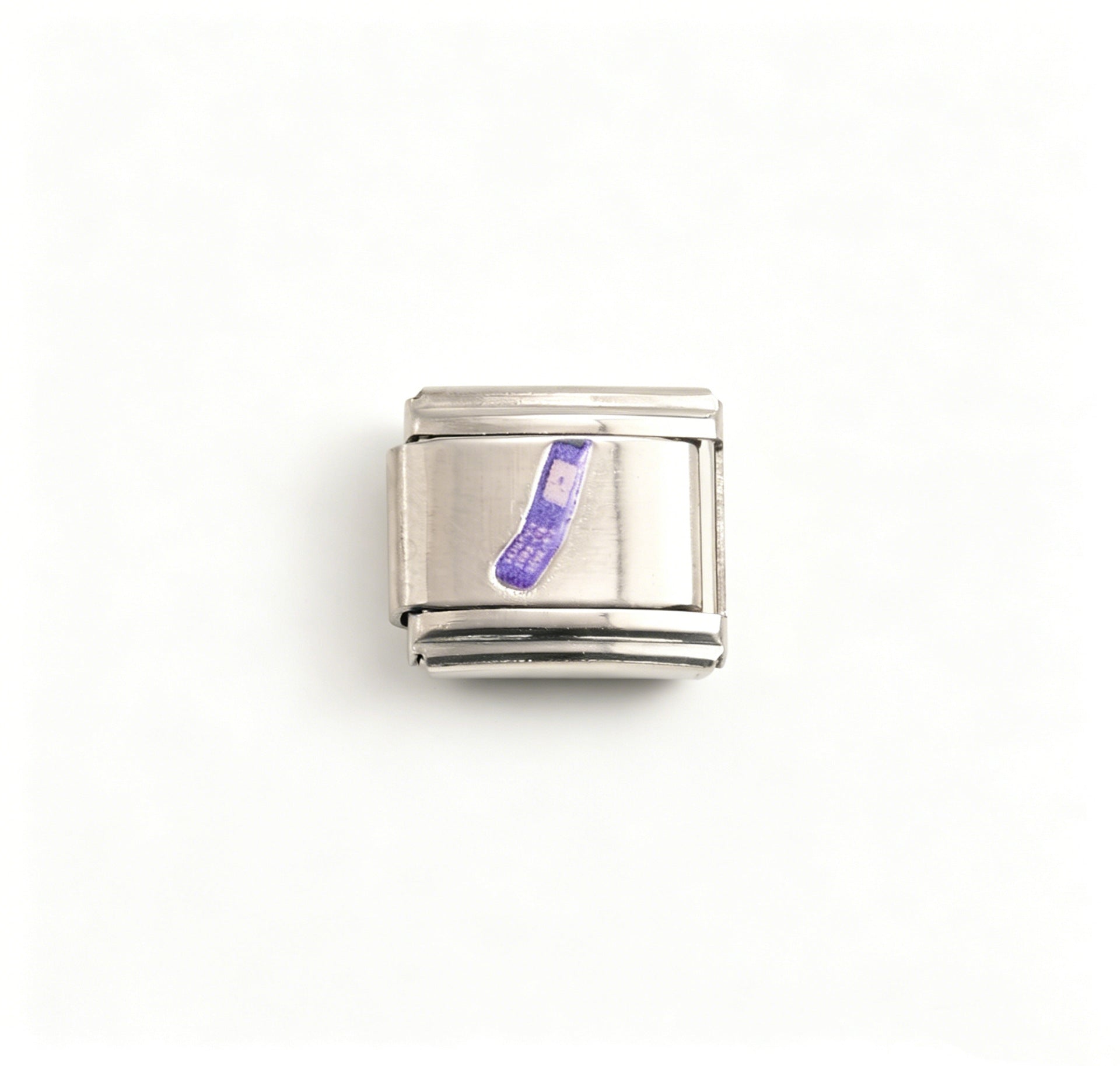 Wholesale Stainless Steel Polished Modular Bracelet with UV Print,  Unisex Everyday Jewelry Accessory