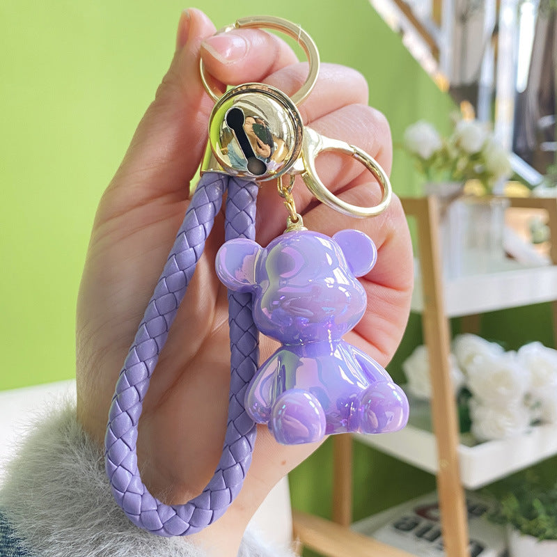 Wholesale Cartoon Magic Color Acrylic Bear Keychain Lanyard Keychain ACC-KC-YanG007