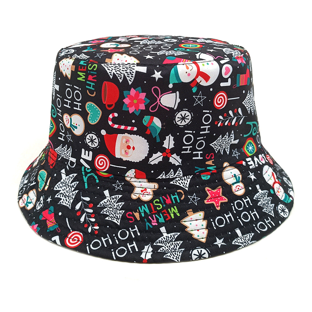 Wholesale Christmas Santa Claus Snowman Snowflake Bucket Hat ACC-HT-ShunMa011