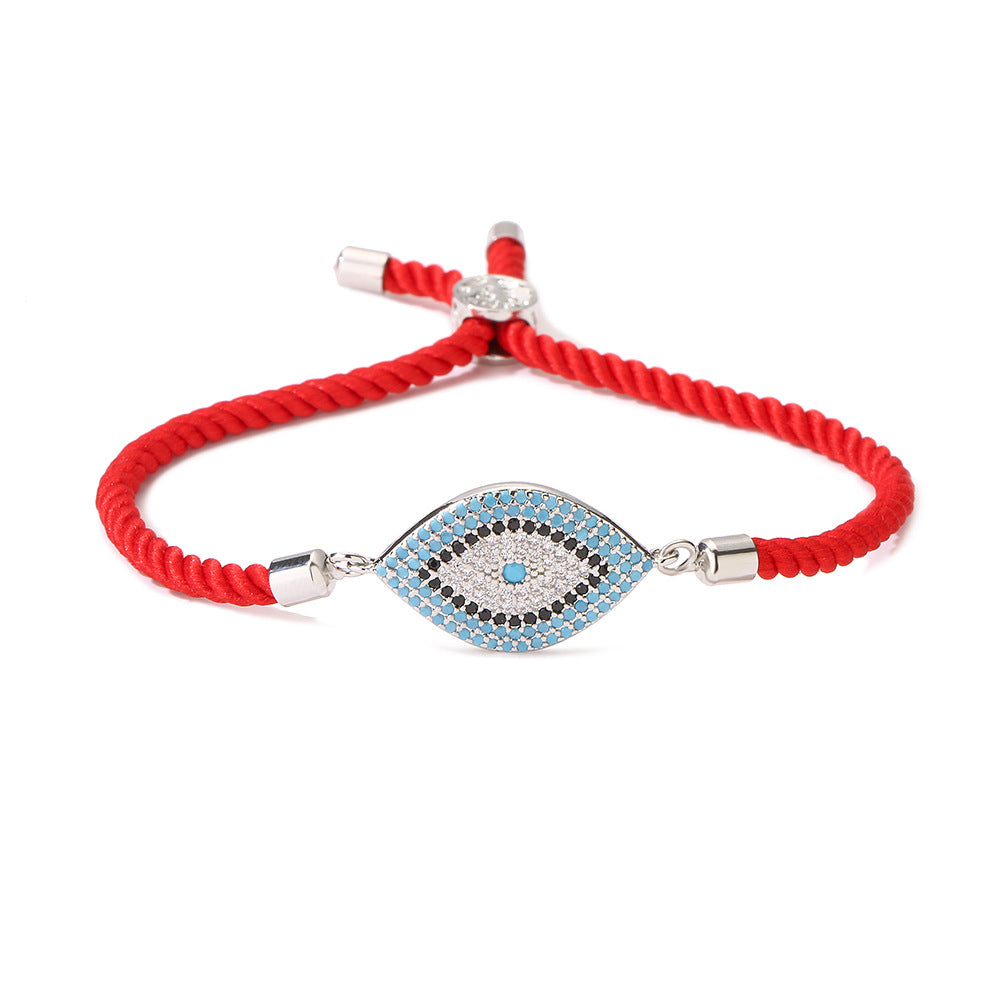 Wholesale Evil Eye Bracelet For Women Lucky Charm Copper Micro Pave Zircon Trendy Fashion Accessory For Everyday Wear