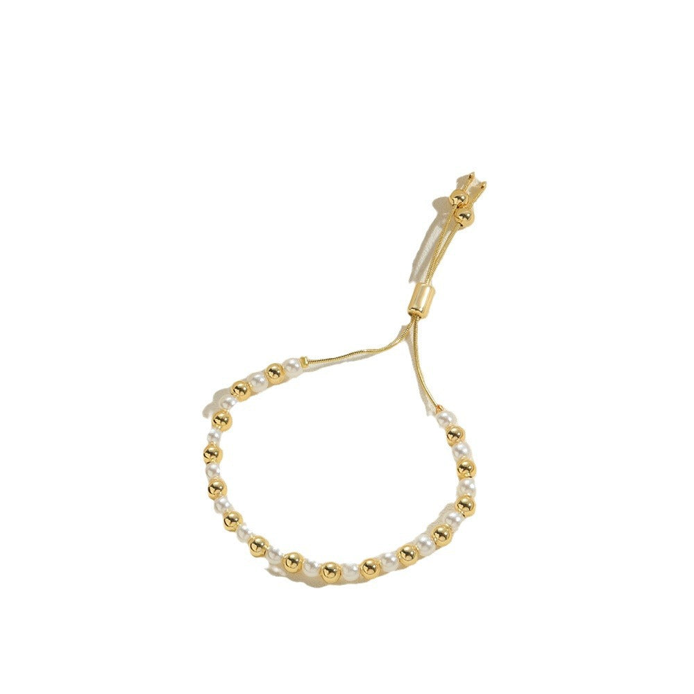 Wholesale Alloy Man-made Pearl Bracelet