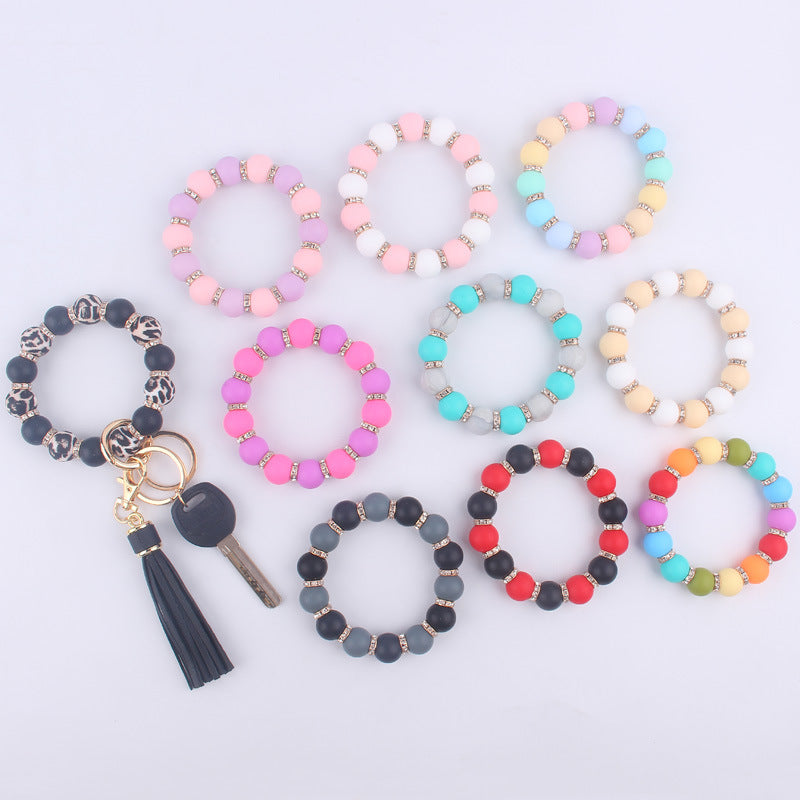 Wholesale Silicone Bracelet Wrist Keychain