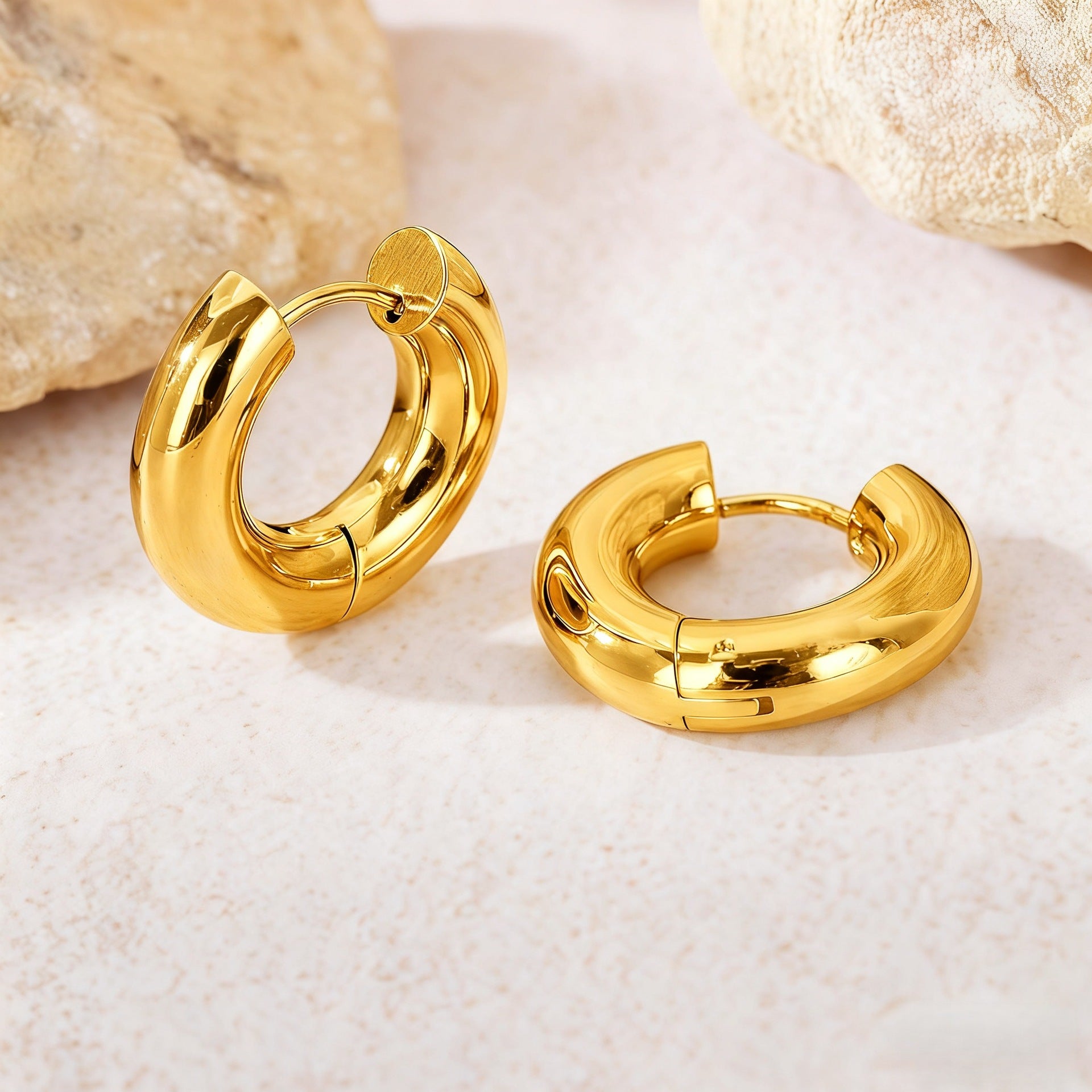 Wholesale Steel titanium hoop earrings