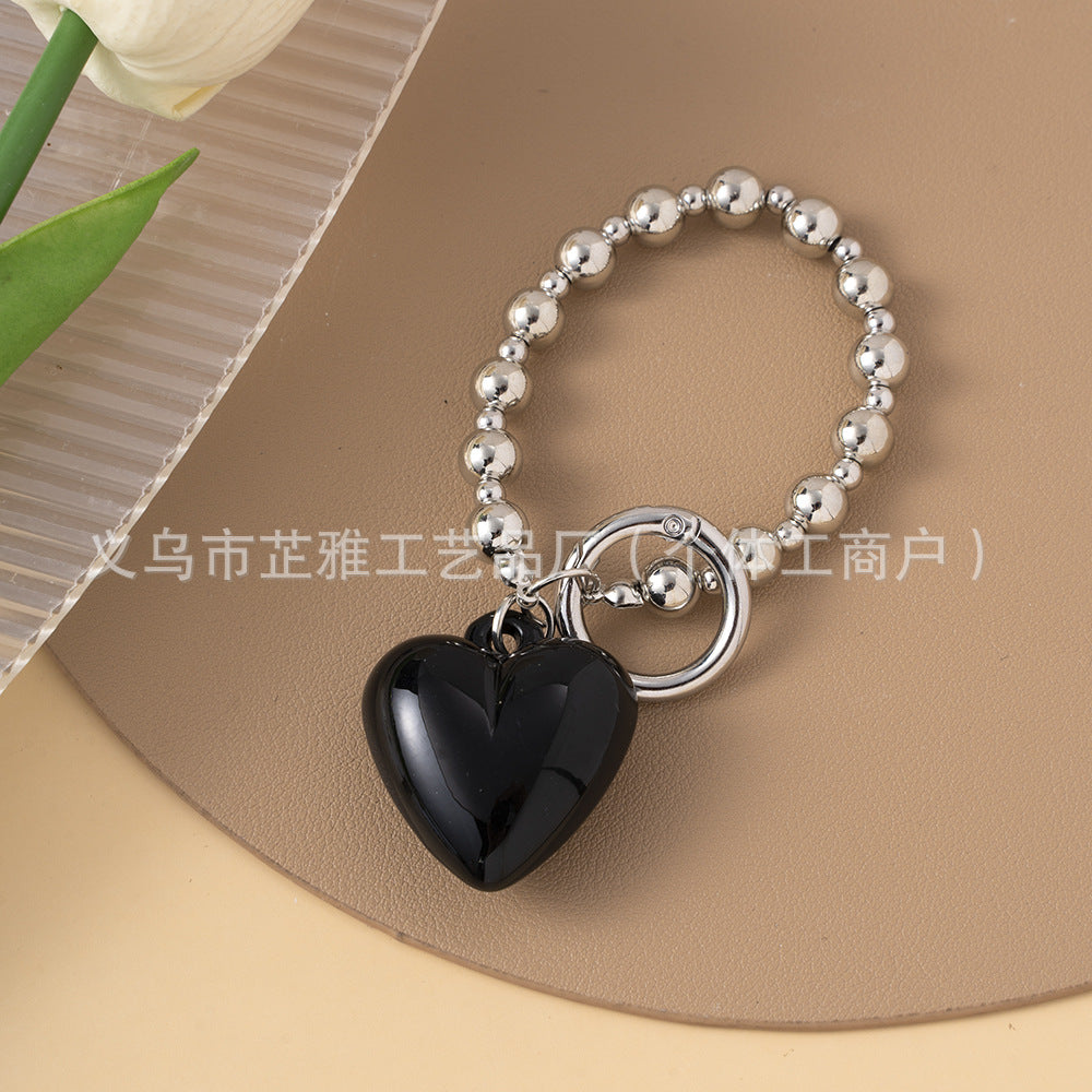 Wholesale Beaded Bow Love  Wristlet Lanyard Keychain