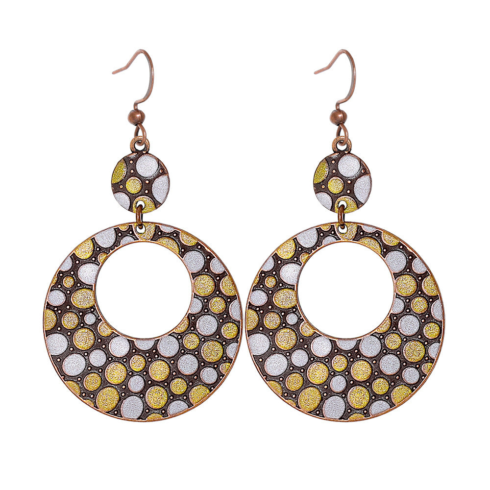 Wholesale Bohemian Geometric Earrings Zinc Alloy Fashion Jewelry Accessory