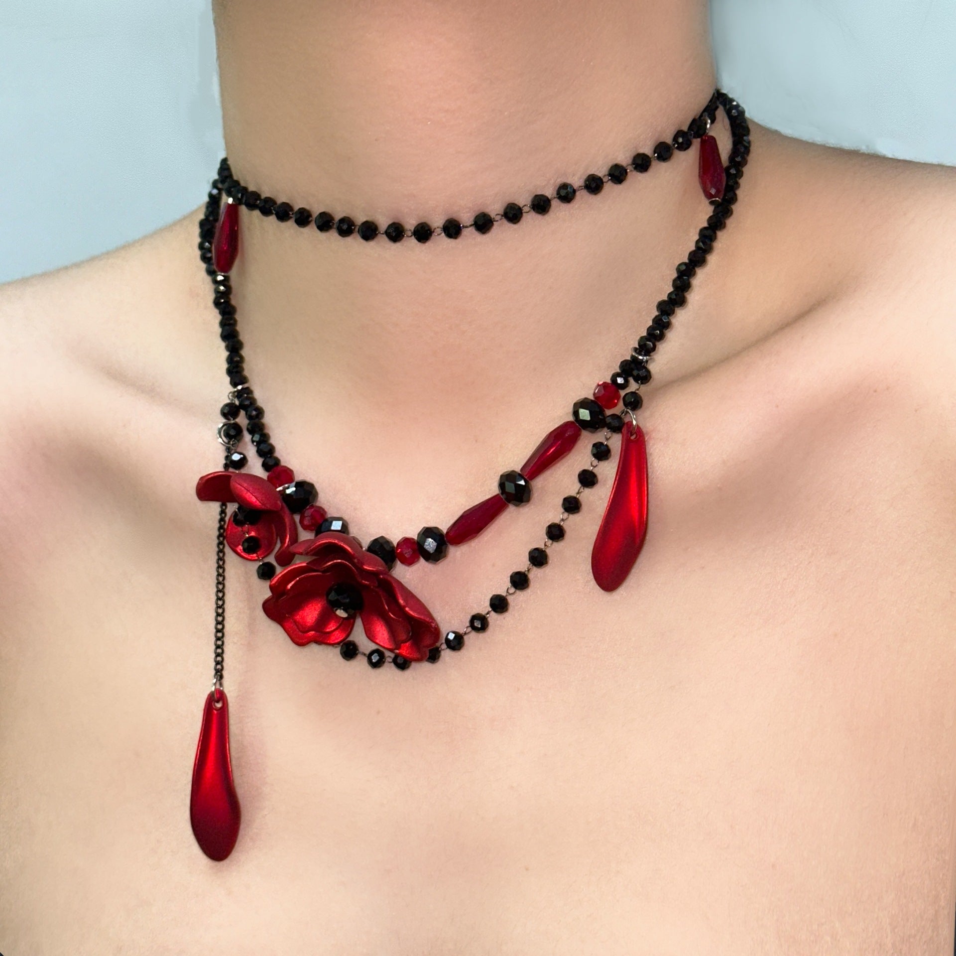 Wholesale  Rose Necklace  Elegant Ethnic Style Accessories