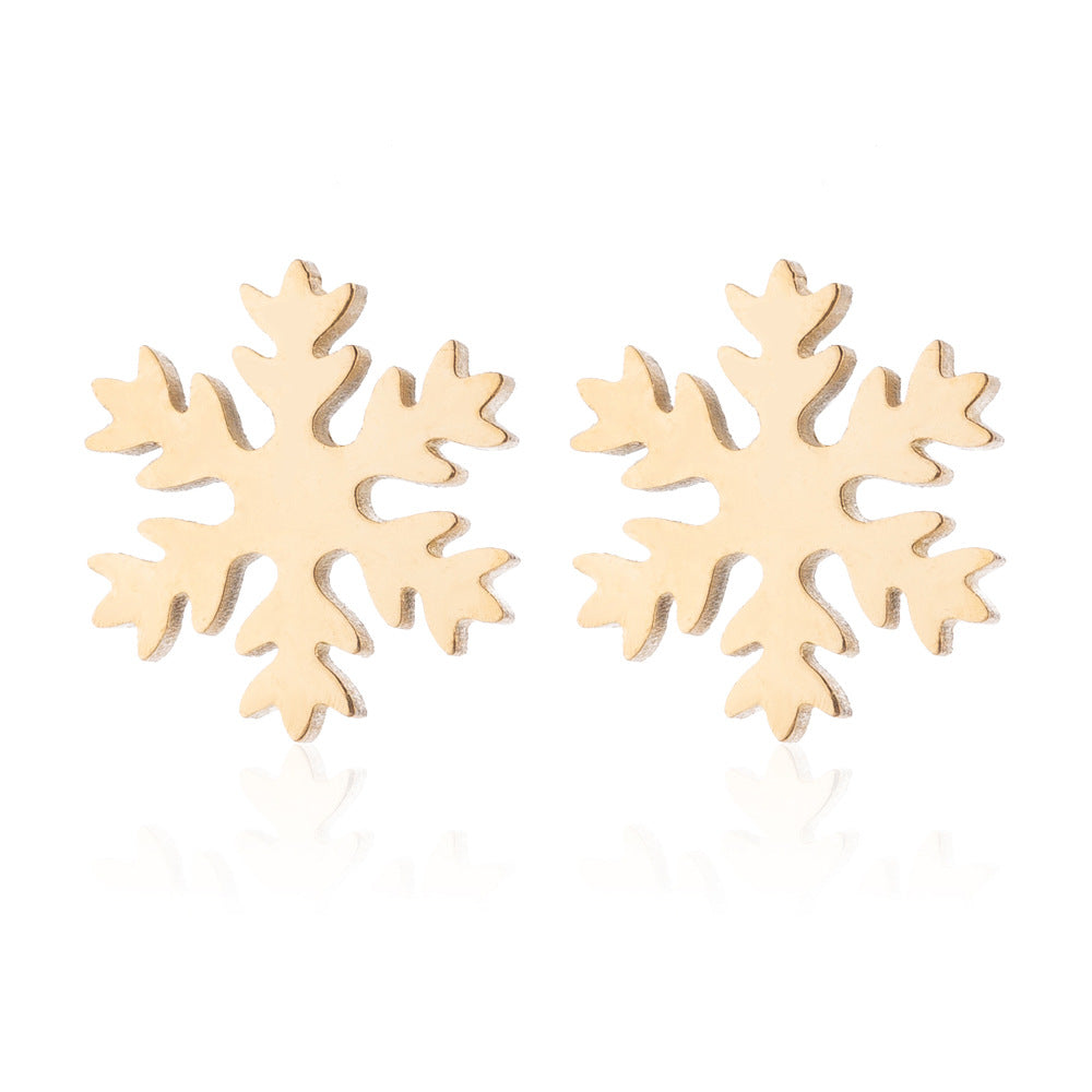 Wholesale Christmas Snowflake Pendant Choker Necklace Earrings Set ACC-NE-ShuangS001