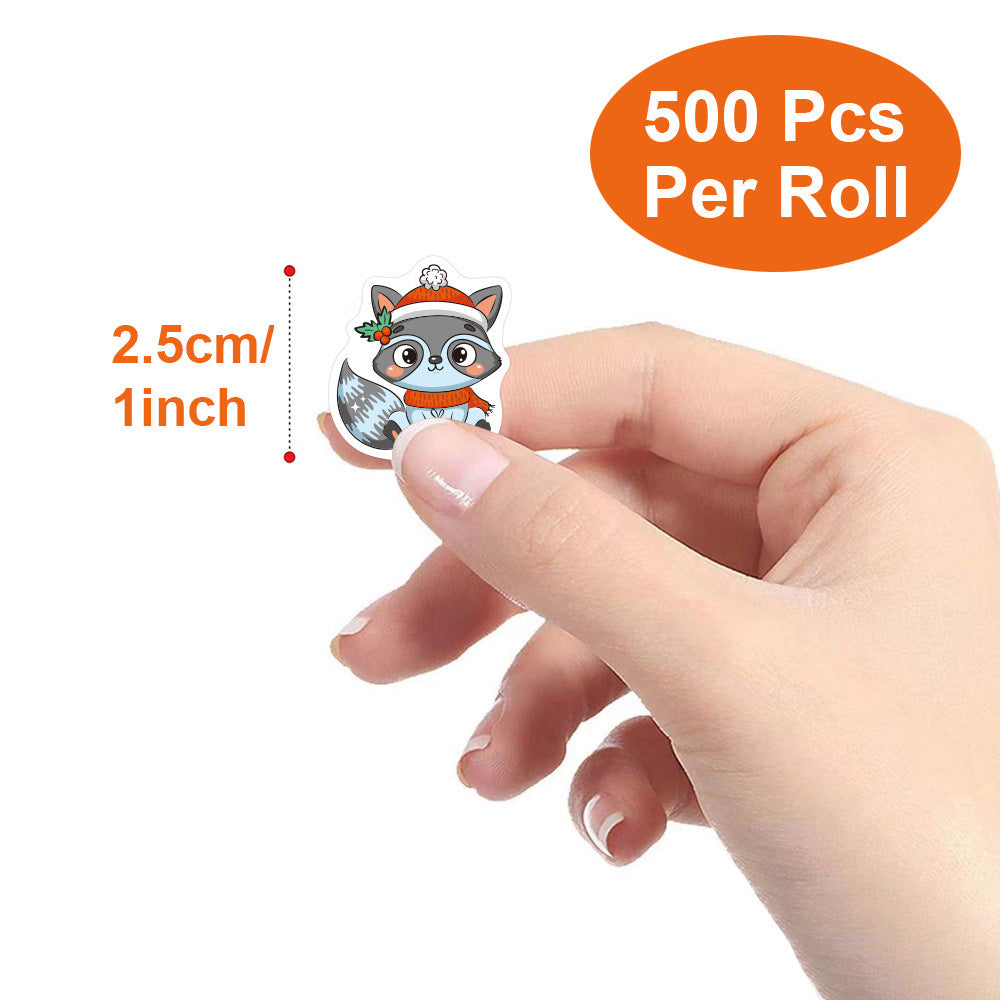 Wholesale 500pcs Special Shaped Animals Christmas Gift Decoration Stickers