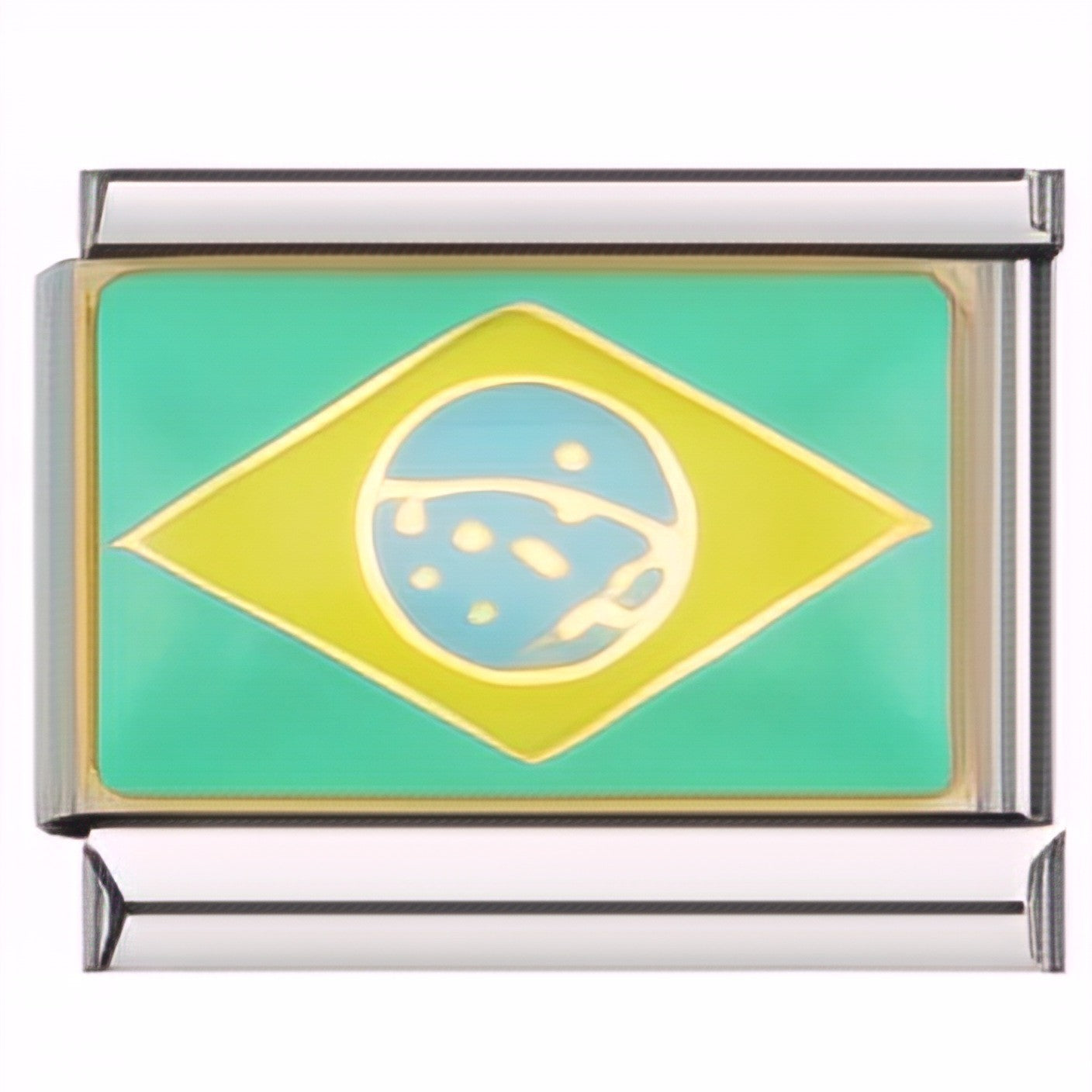 Wholesale Italian Charm Bracelet 9mm DIY Splicing Classic Flag Series Stainless Steel Composable Bracelet