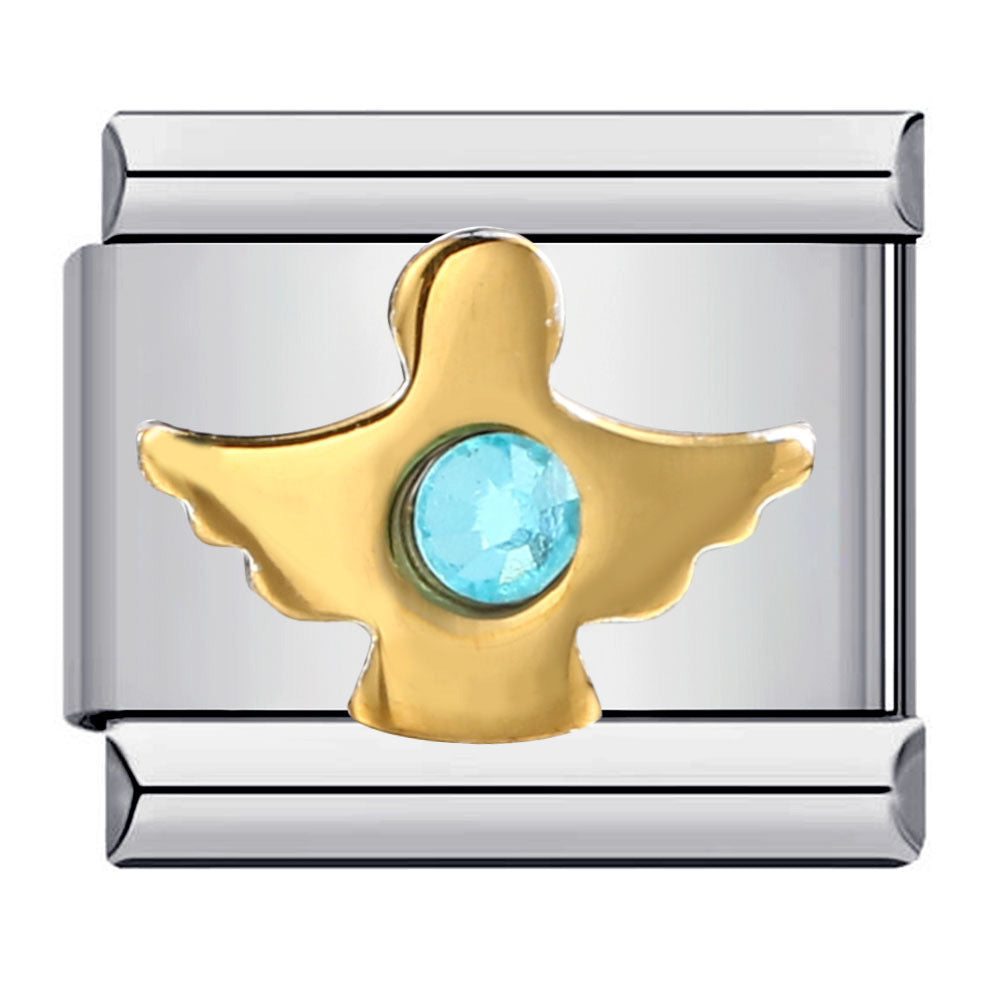 Wholesale Italian Charm Bracelet 9mm DIY Splicing Removable Simple Gold Pattern Stainless Steel Composable Bracelet