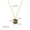 Wholesale  oil dripping necklace moon pattern titanium steel gold-plated necklace