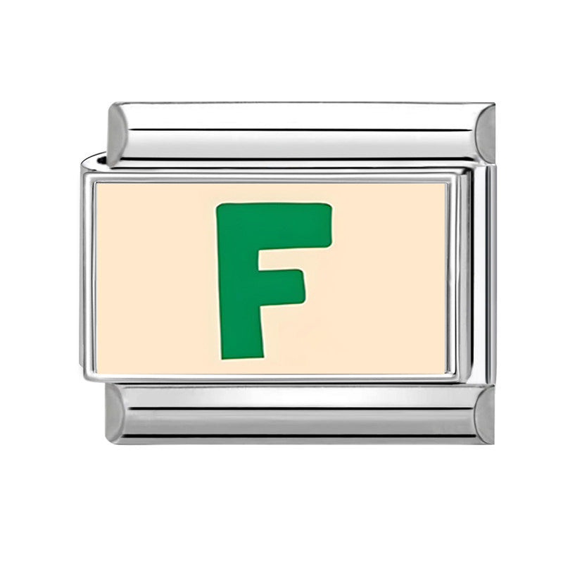 Wholesale 9mm Italian Charm Starter Bracelets DIY Letter Series Stainless Steel Composable Bracelet