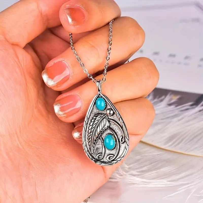 Wholesale Feather Alloy Necklace Pendant ACC-NE-Yunz001