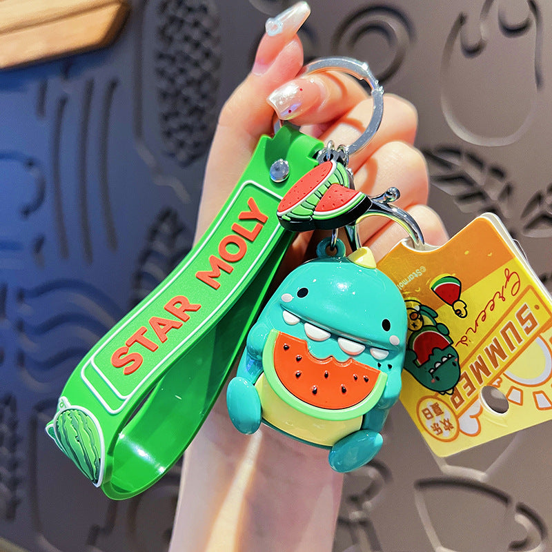 Wholesale Cartoon Dinosaur PVC Soft Keychain ACC-KC-HangLi003