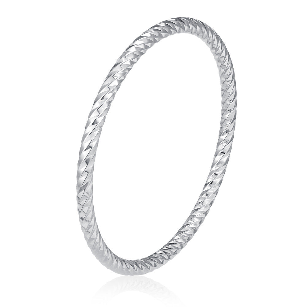 Wholesale European and American Style Hollow Bracelet Stainless Steel Gold Plated Boutique Resale Jewelry Accessory