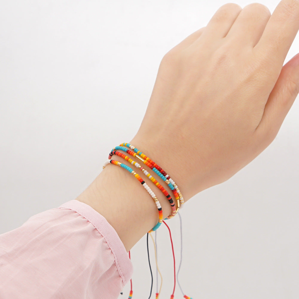 Wholesale Bohemian Style Indian Latin American Native Tribe Miyuki Small Bracelet ACC-BT-GWL006