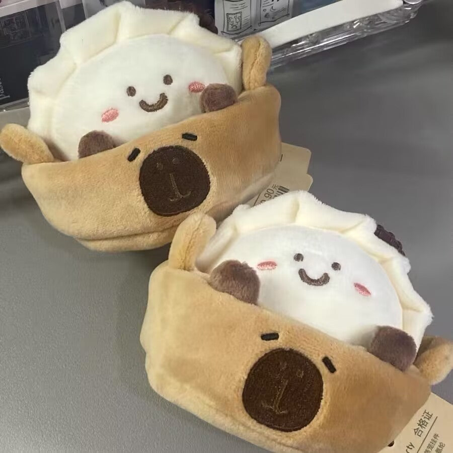 Wholesale Cute Water Guinea Pig Dumpling Plush Toy  Pendant Keychains