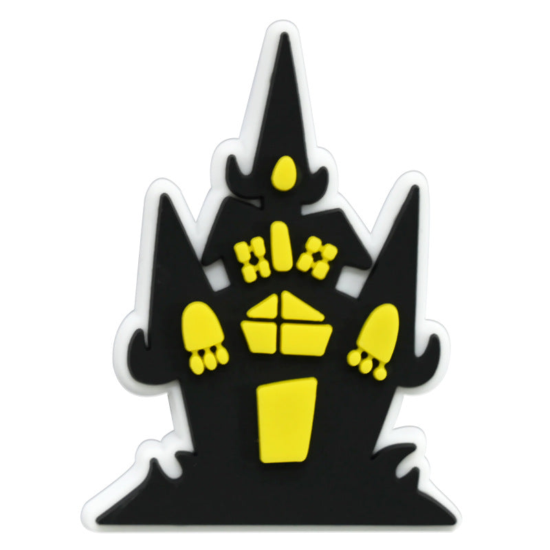 Wholesale Random 100pcs Halloween PVC Soft Rubber Shoe Buckle Decoration ACC-SC-RYY071