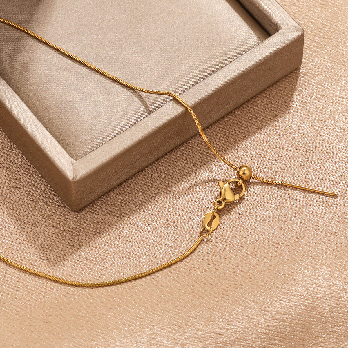 Wholesale 45cm titanium steel  adjustable necklaces