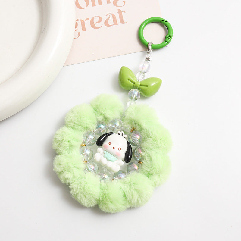 Wholesale Cartoon  Colorful Ins  Handmade Beaded Acrylic  Keychain  ACCVIP