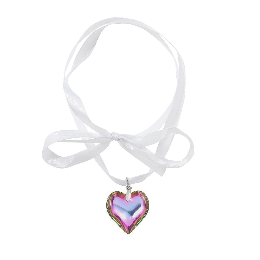 Wholesale double layer simple bow love necklace