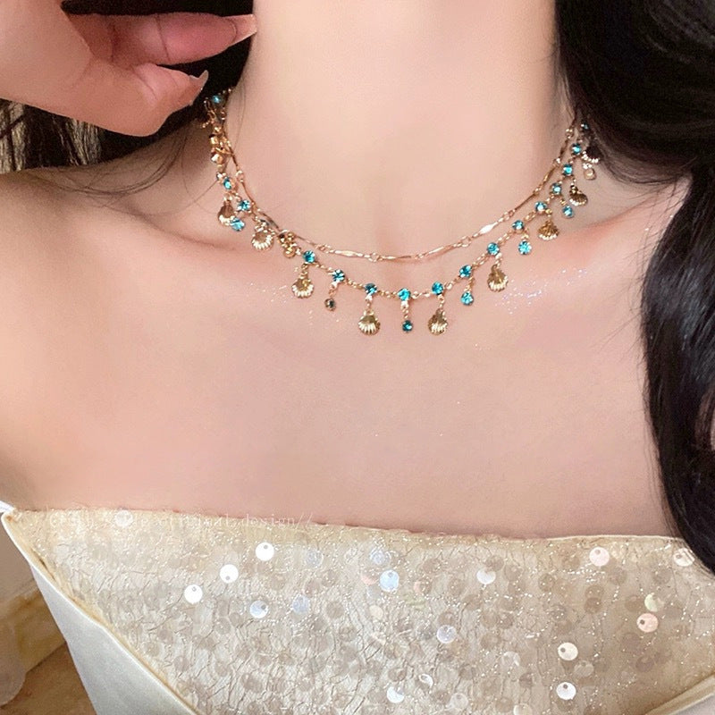 Wholesale  Natural Stone Shell Necklace