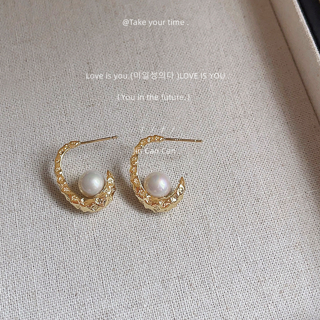 Wholesale Electroplating 14K Simple Geometric Earrings