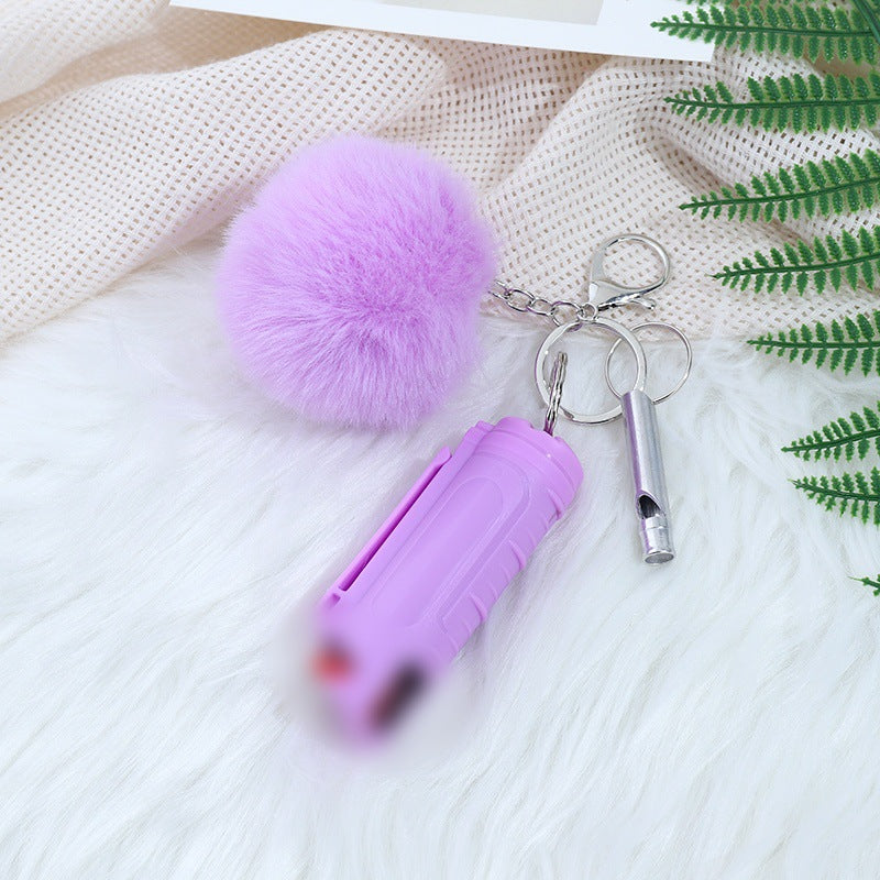 Wholesale Fur Ball Whistle Keychain Set Pom Pom ACC-KC-ZhiYa016