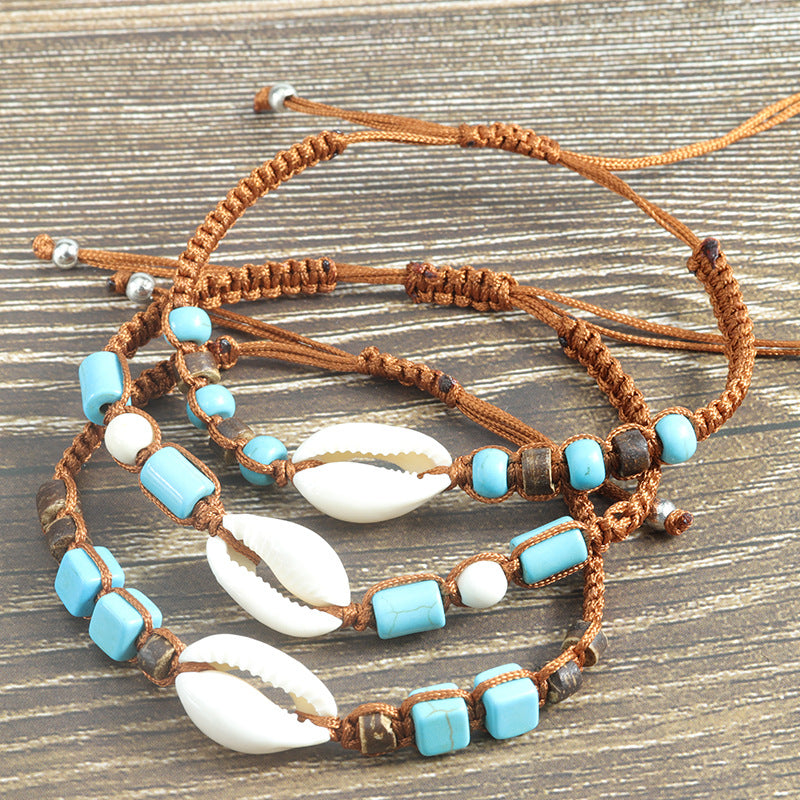 Wholesale  retro shell turquoise bracelet