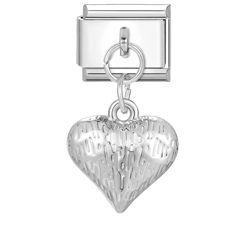 Wholesale Italian Charm Bracelet 9mm DIY creative steel color dream pendant  Creative Stainless Steel Composable Bracelet