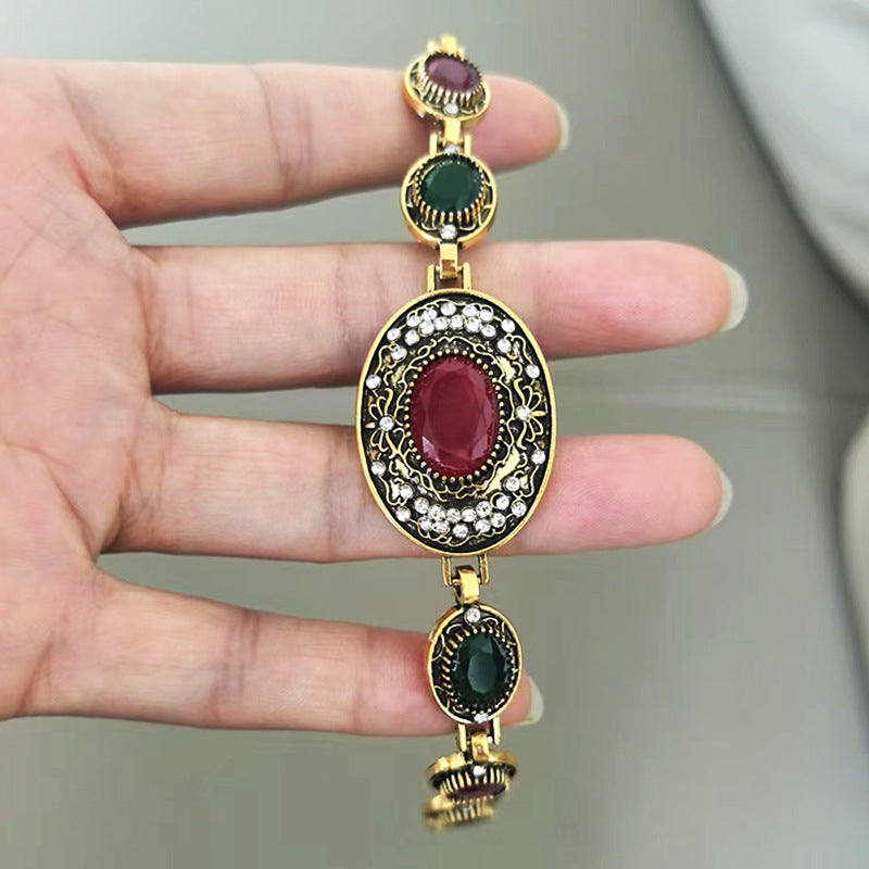 Wholesale Retro Bohemian Style Antique Gold Bracelet - Fashion Jewelry Accessory for Women Gift