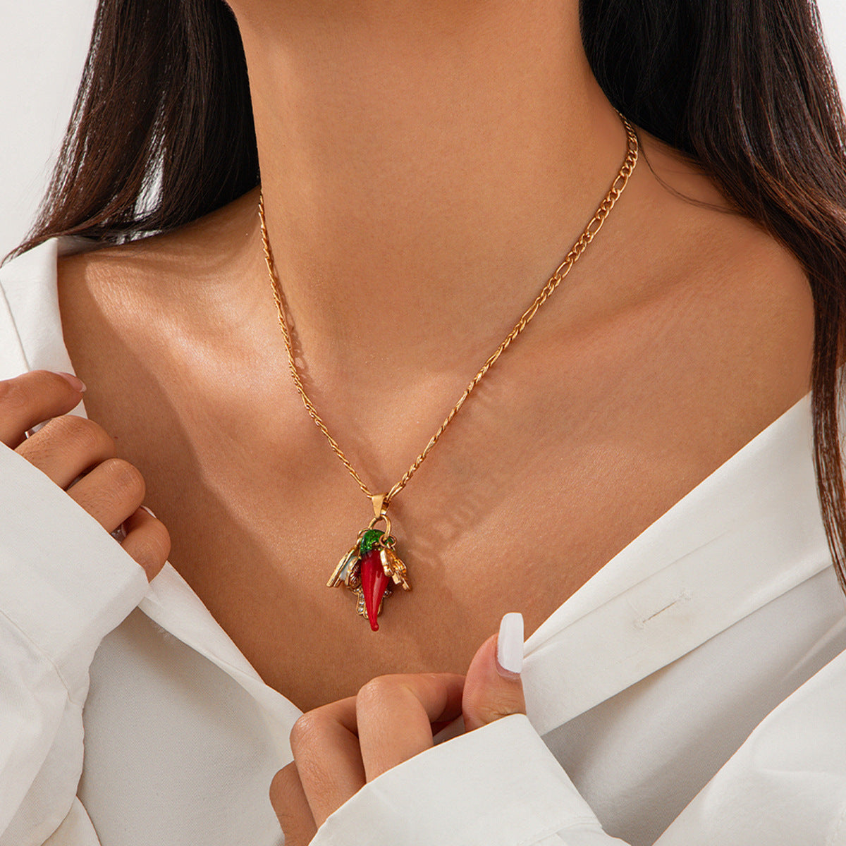 Wholesale ocean wind ins wind conch small fish rice beads necklace