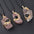 Wholesale 20 ~ 40mm oversized gold crystal stone pendant