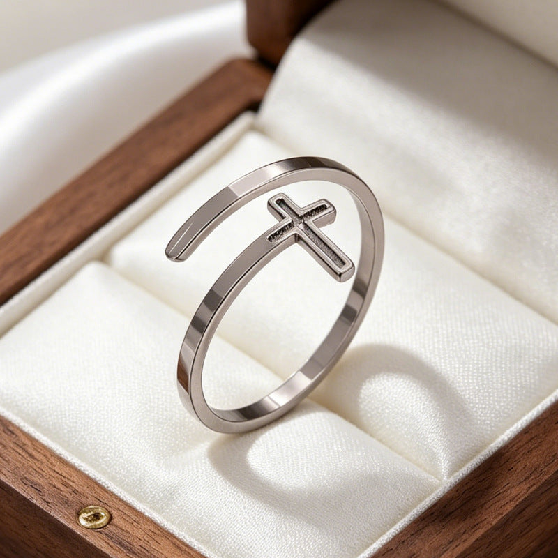 Wholesale Gold Plated Stainless Steel Cross Bracelet Unisex Fashion Jewelry Accessory for Boutique Resale