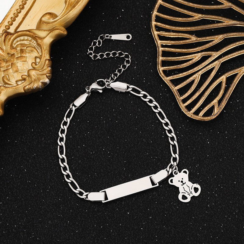 Wholesale stainless steel straight bracelet