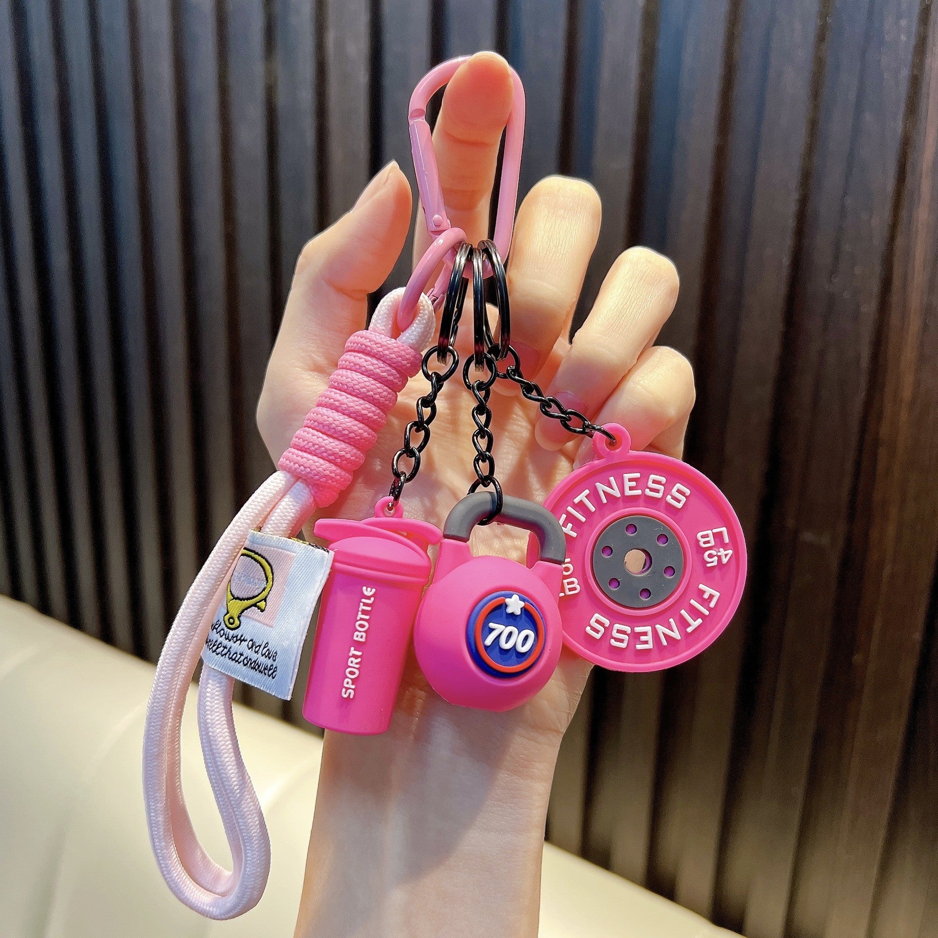 Wholesale Acrylic Tennis Tassel Keychain - Trendy Car Key Accessory for Everyday Use