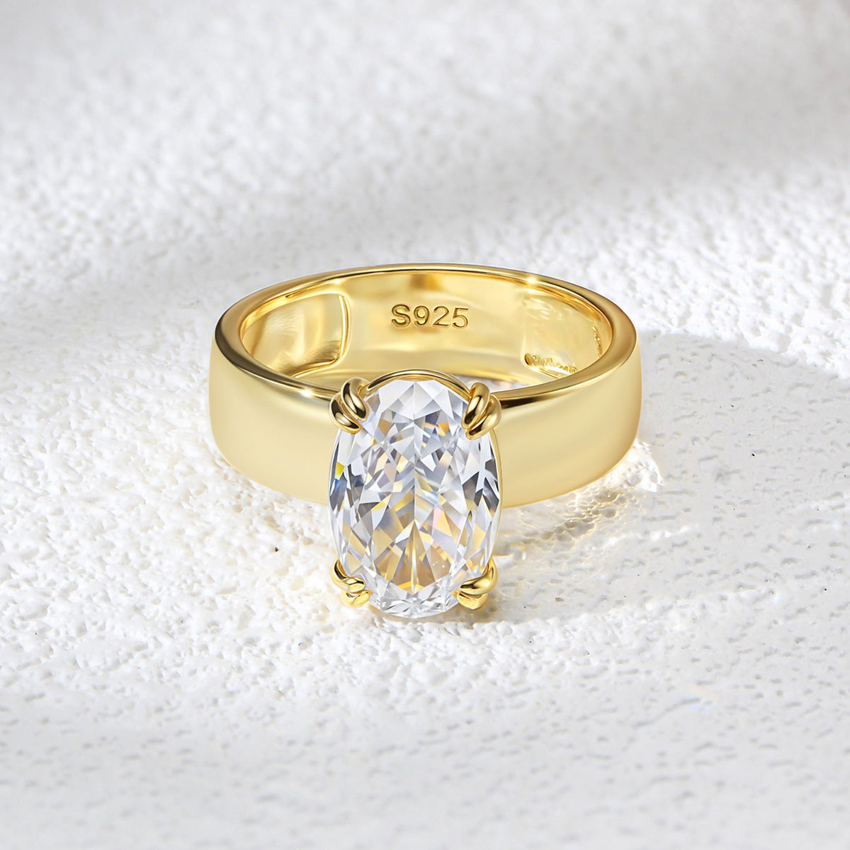 Wholesale Ice Cut Zircon Geometric Ring 925 Silver Women S Stackable Wedding Band Fashion Jewelry Accessory For Boutique Resale And Everyday Wear