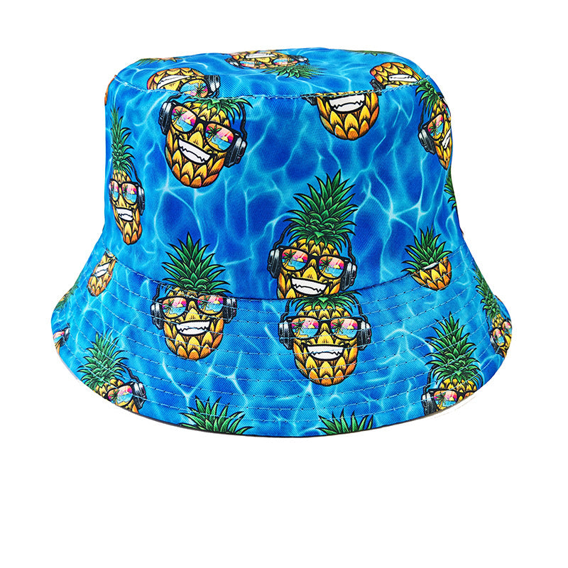 Wholesale Happy Birthday Printed Bucket Hat for Outdoor Sun Protection Fashion Accessory