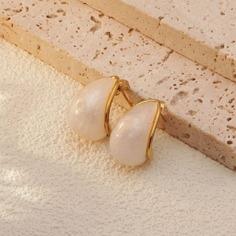 Wholesale Stainless Steel Teardrop Classic Earrings