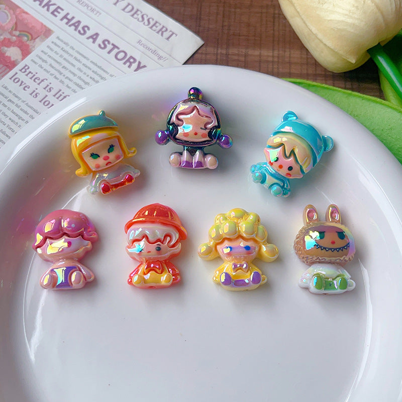 Wholesale 10pcs Plastic Cute Cartoon Beads DIY Bead Accessories