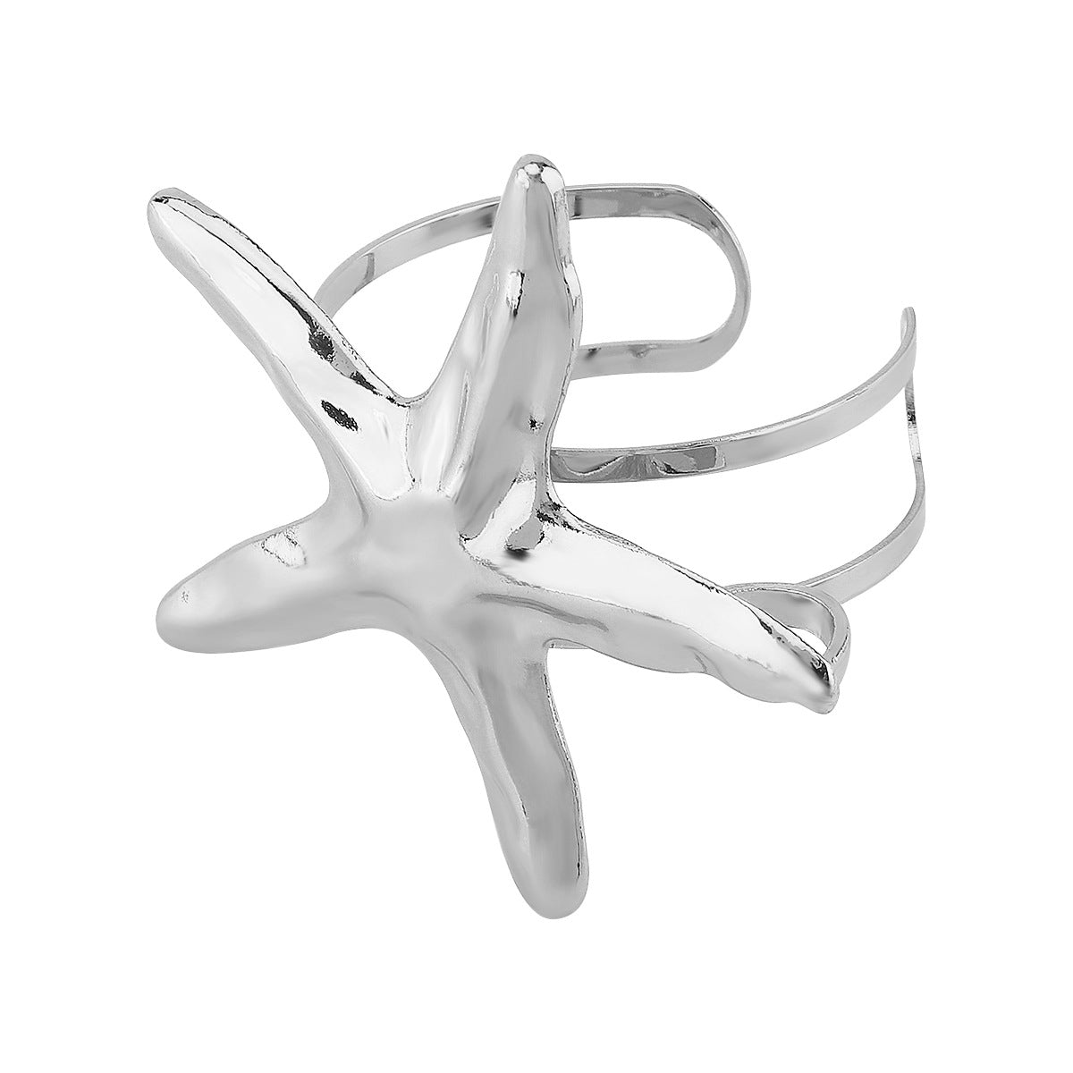 Wholesale  Fashion Personality Design Starfish Conch Open Bracelet