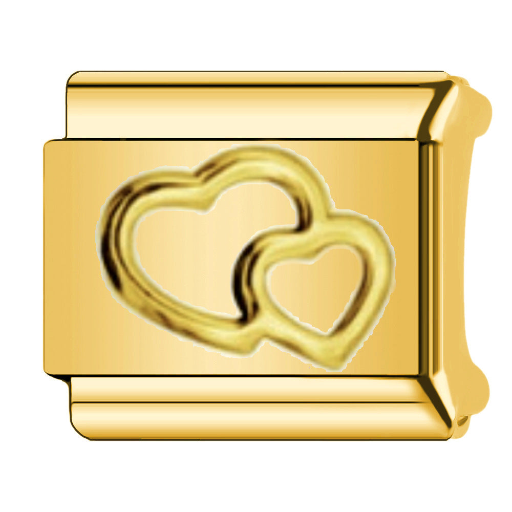 Wholesale Italian Charm Bracelet 9mm DIY  cat paw   Creative Stainless Steel Composable Bracelet