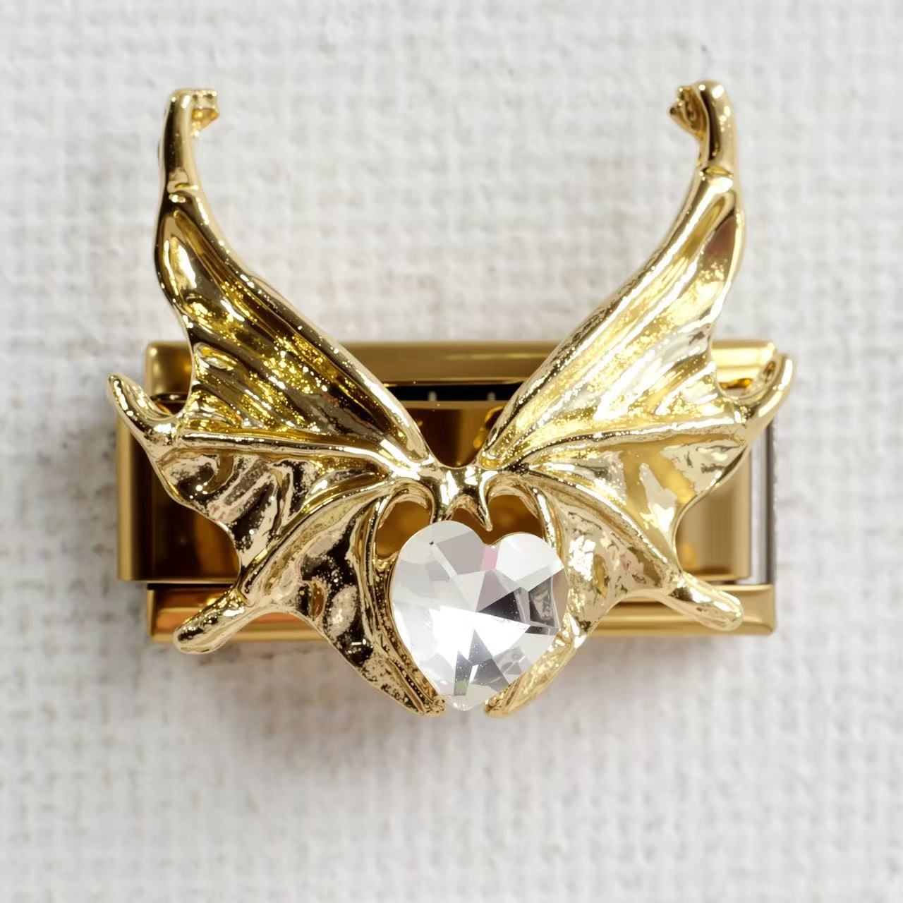 Wholesale 5pcs/pack Makeup &  Accessories Enamel Italian Charms Single Section Creative Stainless Steel Composable Bracelet