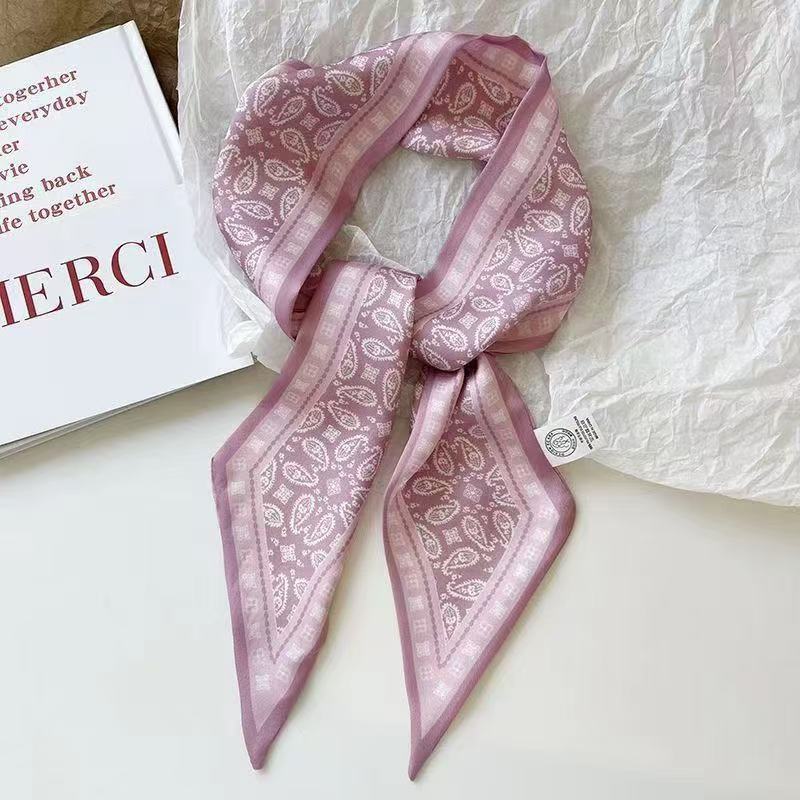 Wholesale  Cashew Nut Silk f90* 6cm Large Square  Scarf