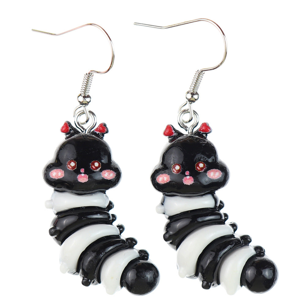 Wholesale  Cute  Animal Caterpillar Earrings
