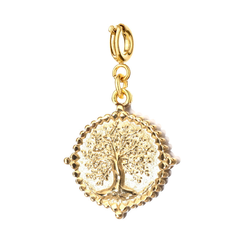 Wholesale Stainless Steel Color-Preserving DIY Heart  Charms