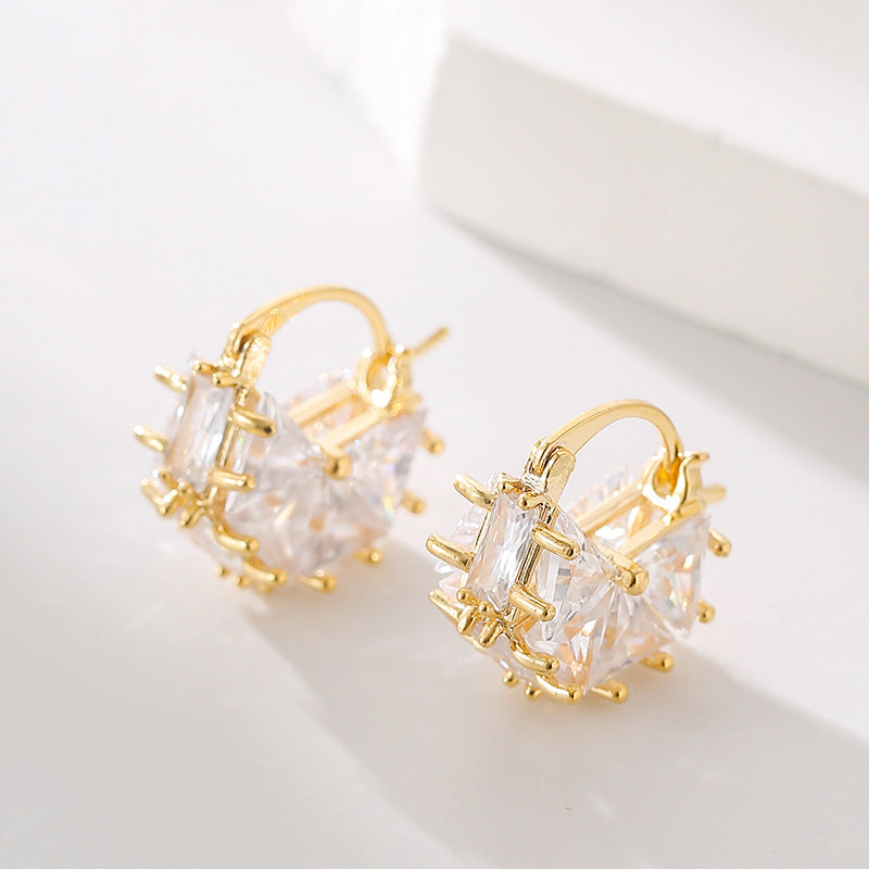 Wholesale zircon earrings  temperament earrings