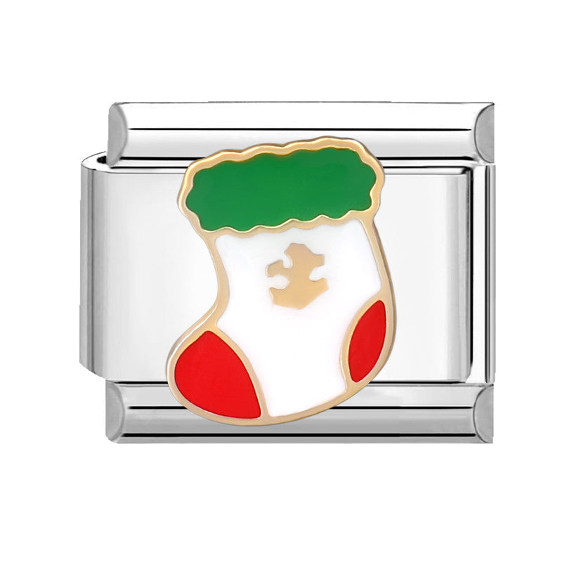 Wholesale Italian Module Creative Stylish Free DIY Cartoon Fashion Christmas Bracelet