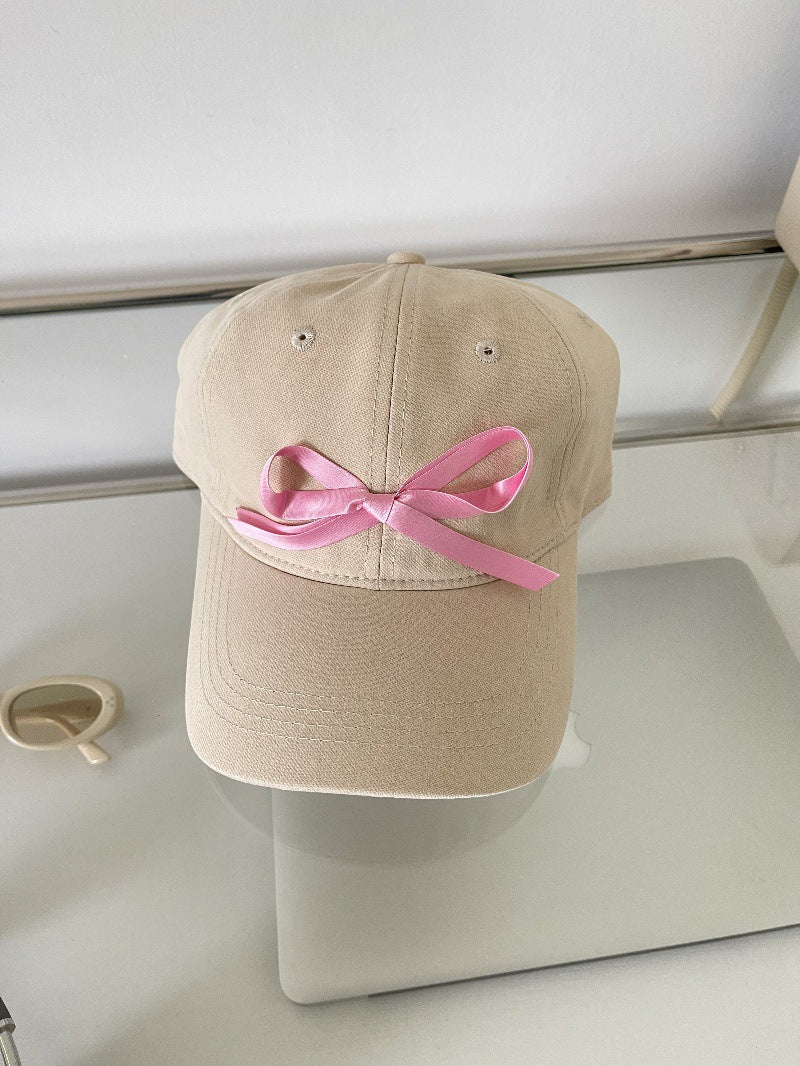 Wholesale ribbon tie bow fabric baseball cap ACC-HT-ZhiRou003