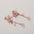 Wholesale Rose Gold Five Petal Flower Tassel Earrings